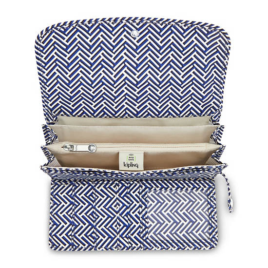 Sac À Main Kipling Money Land Printed Snap Wallet Grise | FR 1932HA